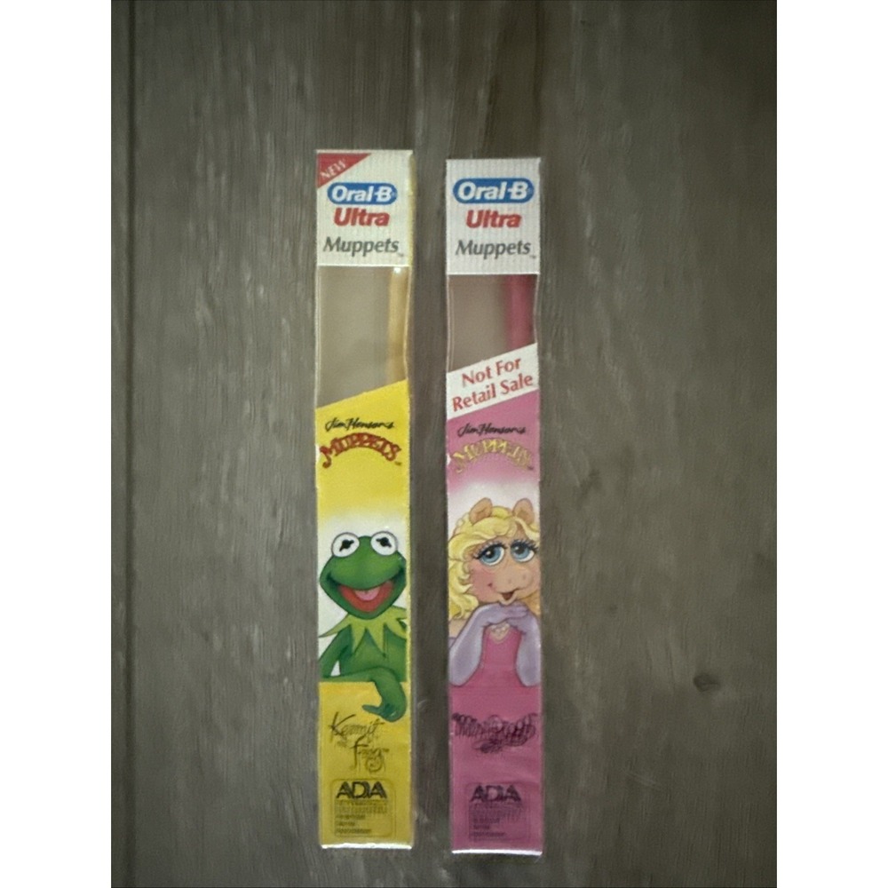 Vintage Animal‎ Jim Henson's The Muppets Oral-B Vintage 1988 Toothbrush Lot of 2